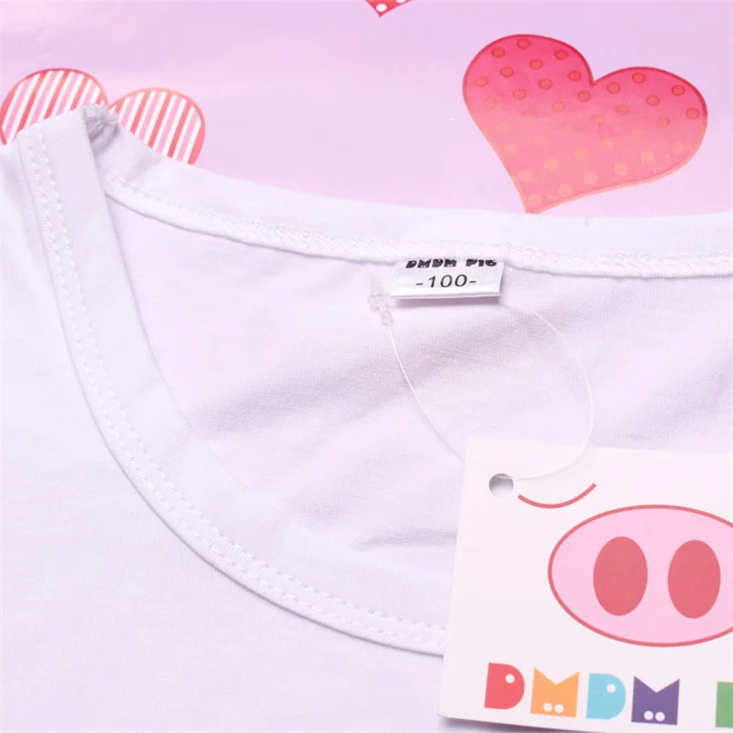 DMDM PIG детей футболки одежда с длинным рукавом для мальчиков топы девочек Футболка