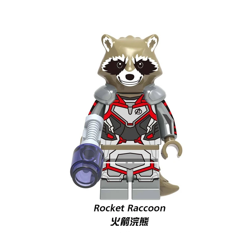 Legoing Marvel Endgame 4 Figures Rocket Guardians of the Galaxy Super Heroes Building Blocks Toys for Children Legoings Avengers