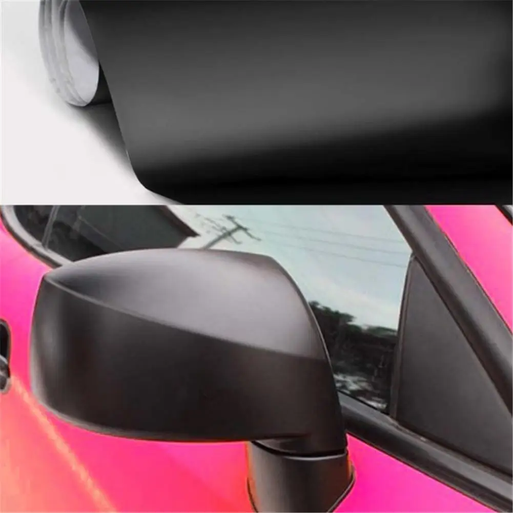 12" x 60" DIY Easy Installation Matte Flat Black Vinyl Film Wrap