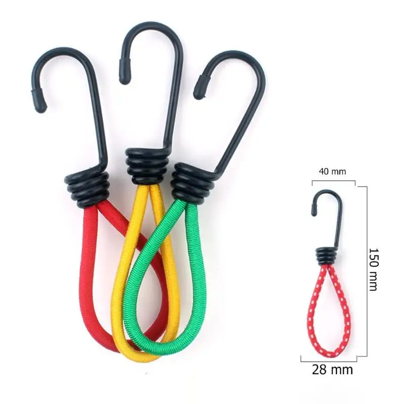 

3pcs/set Outdoor Camping Tent Elastic Rope Buckle Hook Fixed Bundle Straps Camping Accessories