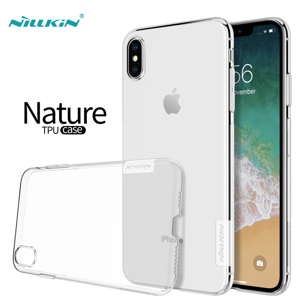 

Nillkin sFor iphone SE Case X XR XS Max TPU Cover Nature Series Soft Back Clear Transparent Case For iphone 8 7 6 6S Plus 5 5S