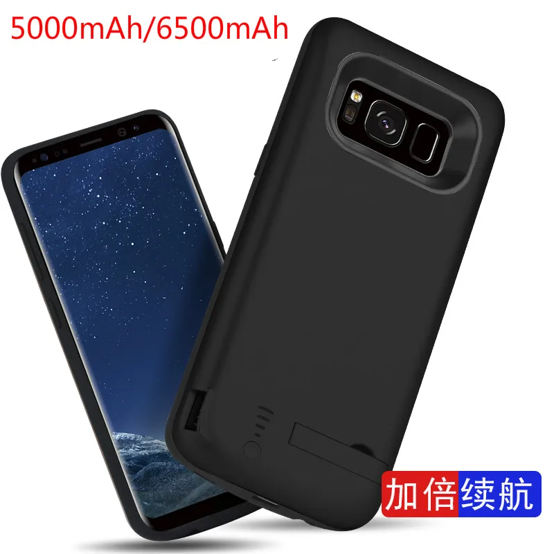 Для Samsung Galaxy S8 plus Мобильный Внешний аккумулятор 5000 мАч/6500 мАч чехол для задней