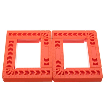 

4Pcs 4 Inch 90 Degrees Right Angle Clamps Corner Clamp Ruler Clamping Square Woodworking Fixer Hand Tool L Shape Fixing Clip