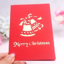 3D открытка-раскладушка веселая Рождественская елка санта ручной работы на заказ поздравительные открытки Праздничная Рождественская открытка подарки, сувениры