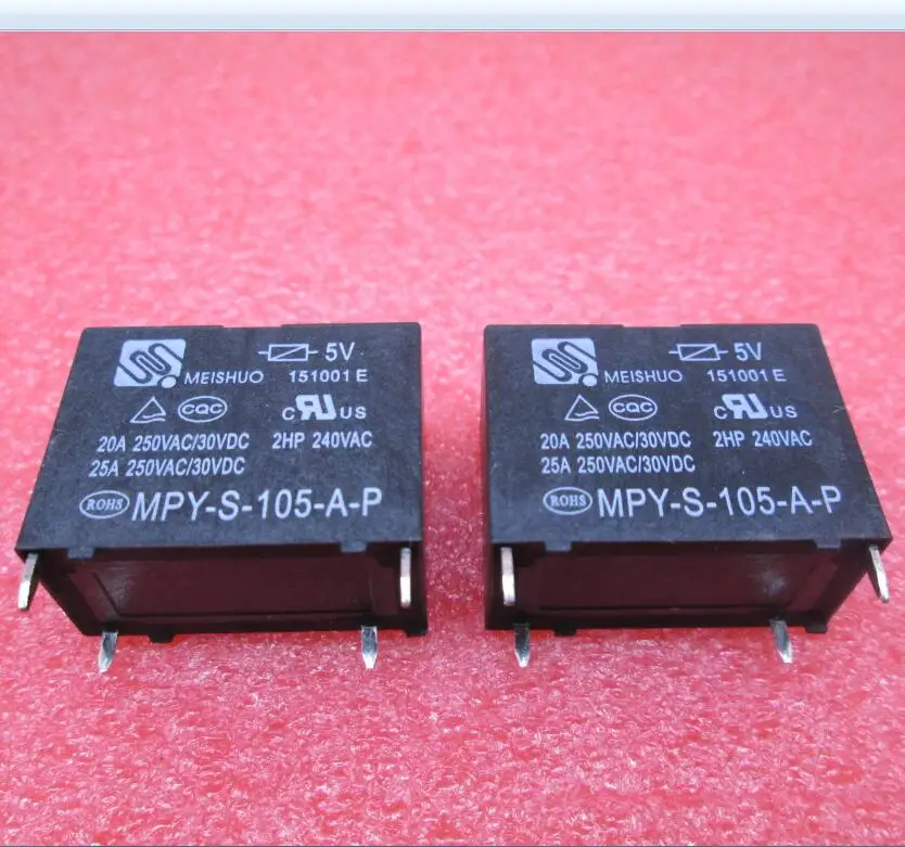 Новое реле MPY S 105 A P 5V MPYS105AP 5VDC DC5V 25A 250VAC 4PIN 10 шт./лот|Реле| |