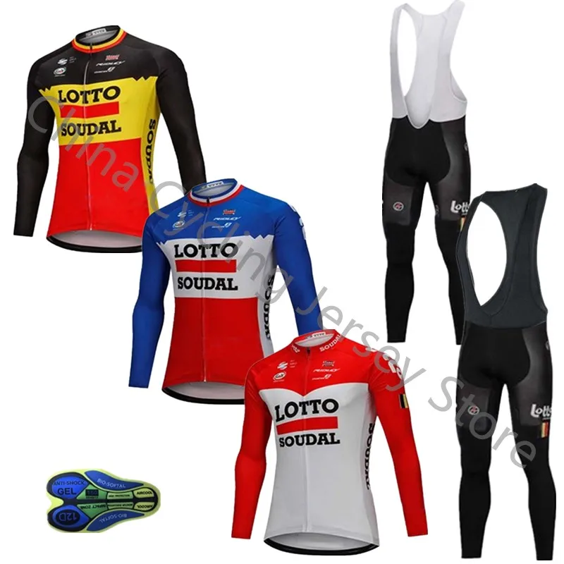

LOTTO 2019 cycling jersey Pro team Spring Autumn long sleeve Quick drying Racing Bike cycling clothing Maillot Ropa Ciclismo B17