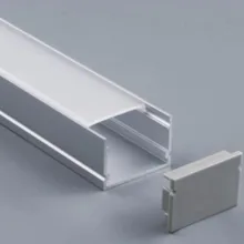 2,5 м/шт. Высокое качество алюминиевого профиля с крышкой и конец Шапки заклепками и зажимами размером светодиодный rgb светодиодные полосы и линейный свет