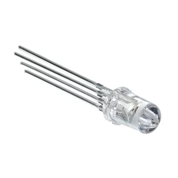 

100 pcs 5mm 4 pin RGB LED Common Anode Red Green Blue