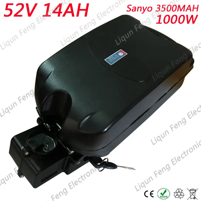 Discount 51.8V Electric Bike 14S4P Lithium Battery 750W 1000W 52V 14AH 15AH High Power for Sanyo cell Lithium ion Battery with 30A BMS 0 Discount 51.8V Electric Bike 14S4P Lithium Battery 750W 1000W 52V 14AH 15AH High Power for Sanyo cell Lithium ion Battery with 30A BMS 0