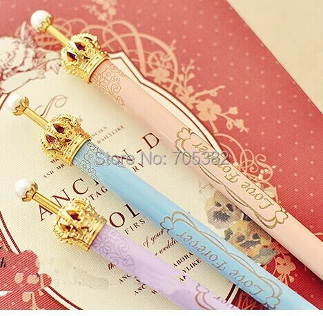 1 шт./лот шариковые ручки Crown ball point новинка шариковая ручка школьные