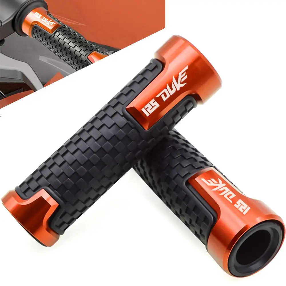 

FOR KTM 125 DUKE DUKE125 2012 2013 2014 2015 2016 2017 2018 7/8" Motorcycle CNC Rubber Handlebar Hand Grips Bar End Gel Grip