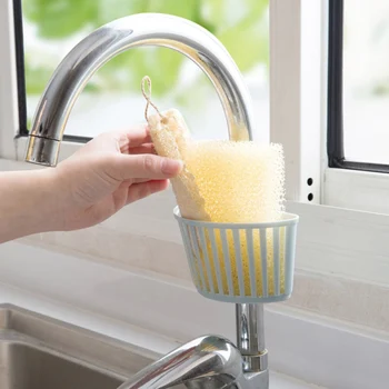 

Bathroom Detachable Sprinkler Tube Racks Kitchen Sinks Plastic Storage Drain Basket