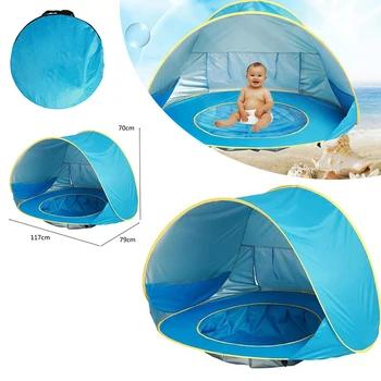 

Waterproof Baby Awning Beach Tent Pop Up Tent Cooling Portable Durable Comfortable Baby Sun Shelters Hiking Beach Durable Beach