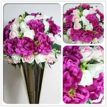 SPR wedding table centerpiece flower ball wedding decorative flowers road lead artificial rose decoration