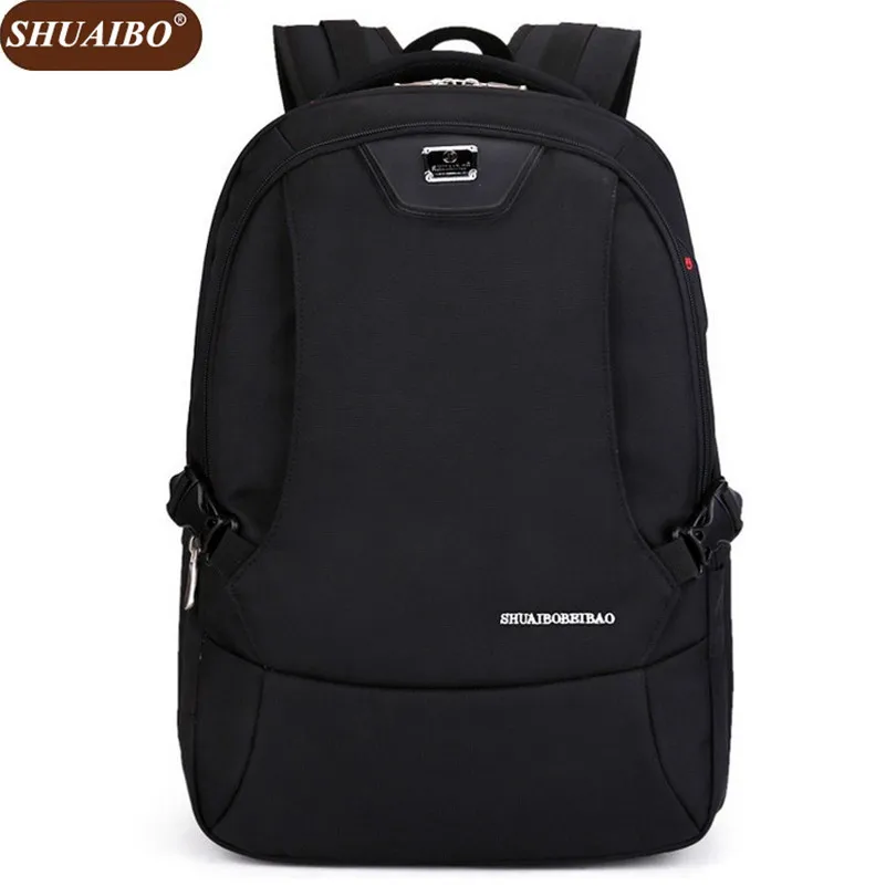 

Shuaibo 15.6 Inch Laptop Bags Large Capacity Men Backpack Waterproof Student Schoolbags Fashion Women Daily Bag D093