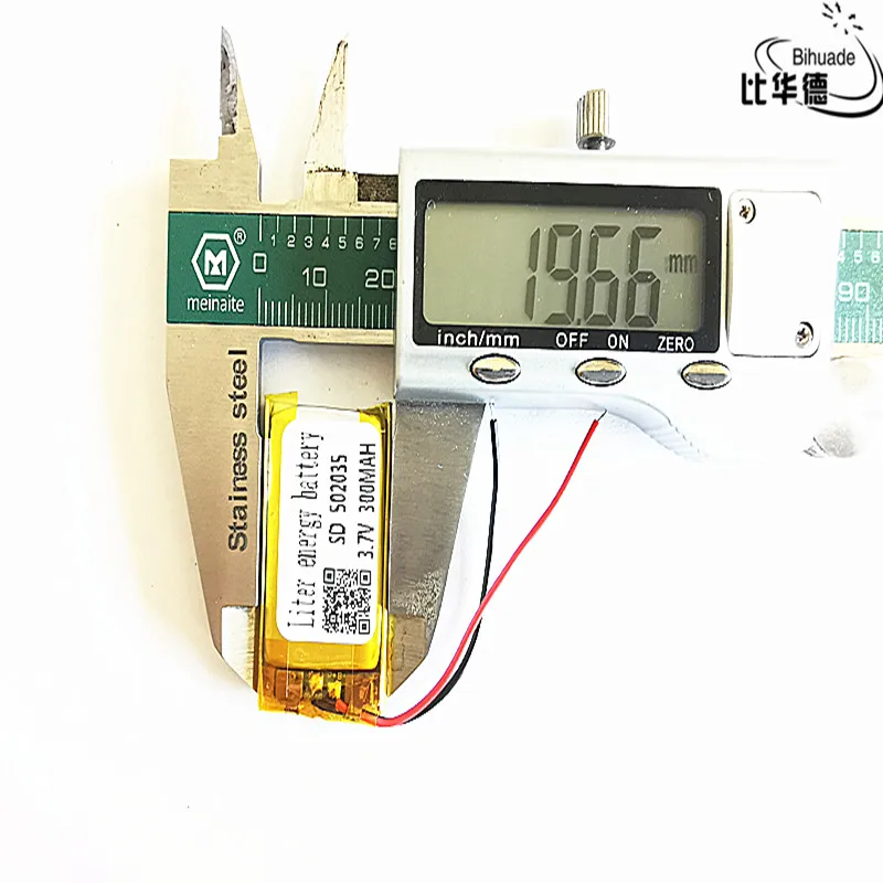 10 pcs 3.7V 300mAh 502035 Lithium Polymer LiPo Rechargeable Battery For Mp3 Mp4 PAD DVD DIY E-book bluetooth