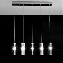 Casa led luminaria 5 pcs pingente de cristal da sala de jantar luzes da cozinha moderna lâmpada pingente de cristal de iluminação para restaurante bar led