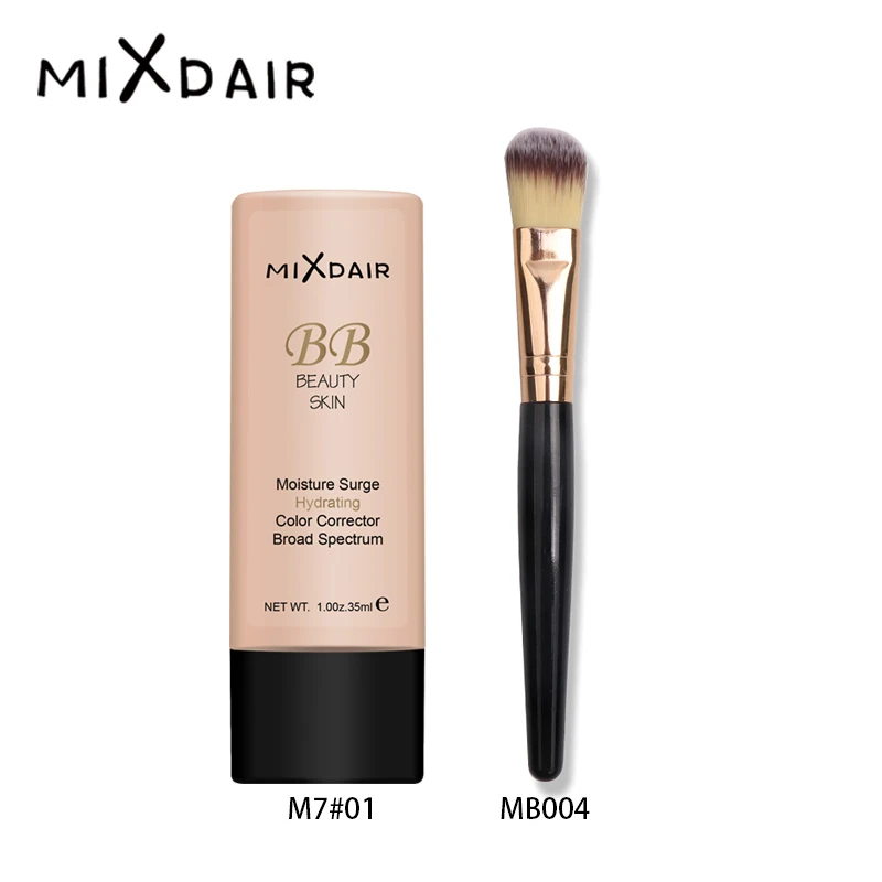 Mixdair 2 шт; косметический набор Жидкая основа+ кисточка для профессионального макияжа Набор длительный BB тональный крем блендер для лица