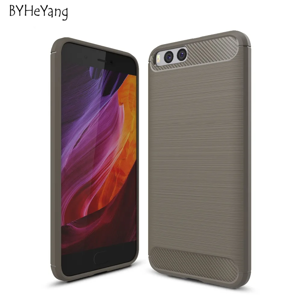 Best For Xiaomi 6 Case Phone Shell Carbon Fibre Texture Brushed TPU Shockproof Armor Case For Xiaomi Mi6 Mi 6 Phone Bag Cover