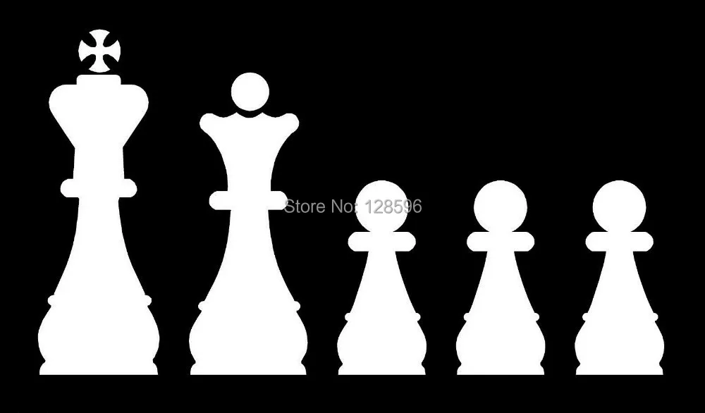 

CHESS FAMILY STICK FIGURE GAME Sticker Vinyl Decal for CAR SUV LAPTOP CHECKMATE