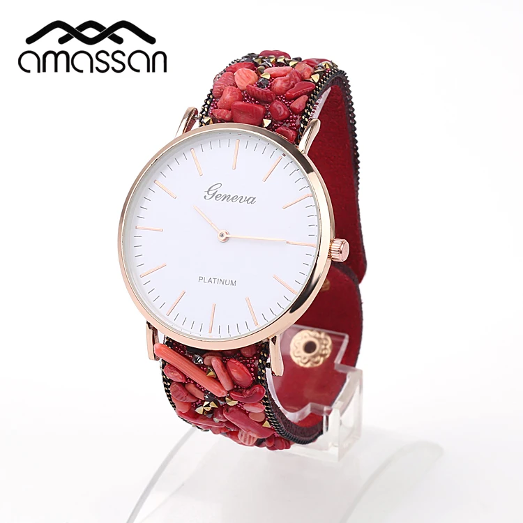 Keeptime Watch Women Leather Quartz Watches Brand Luxury Stone Band Casual Fashion Wristwatches Relogio feminino | Наручные часы