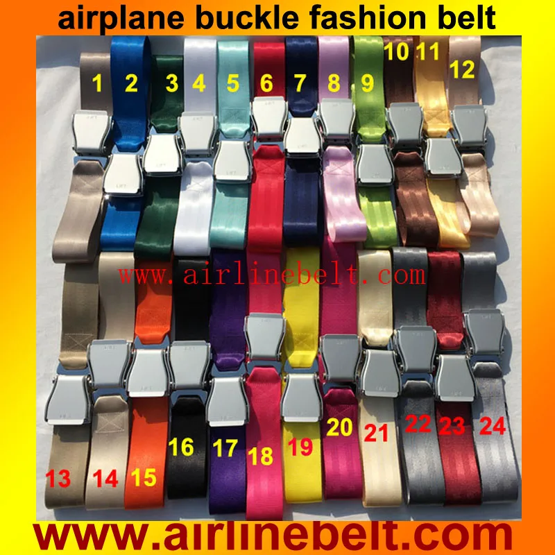 

120cm adjustable length aircraft seat belt buckle extender belt extension strap fashion belt for man (L size airplane buckle)