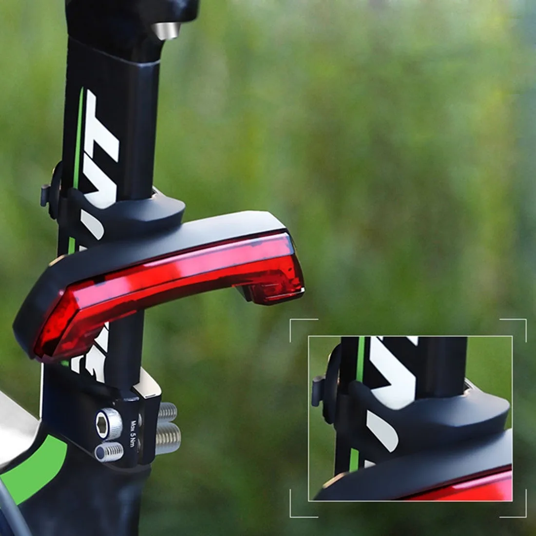 Excellent RC Smart USB Rechargeable Bicycle Tail Light Bike Rear Light Bike Horn with Turn Signal Light 2019 Cycling Accessories 12