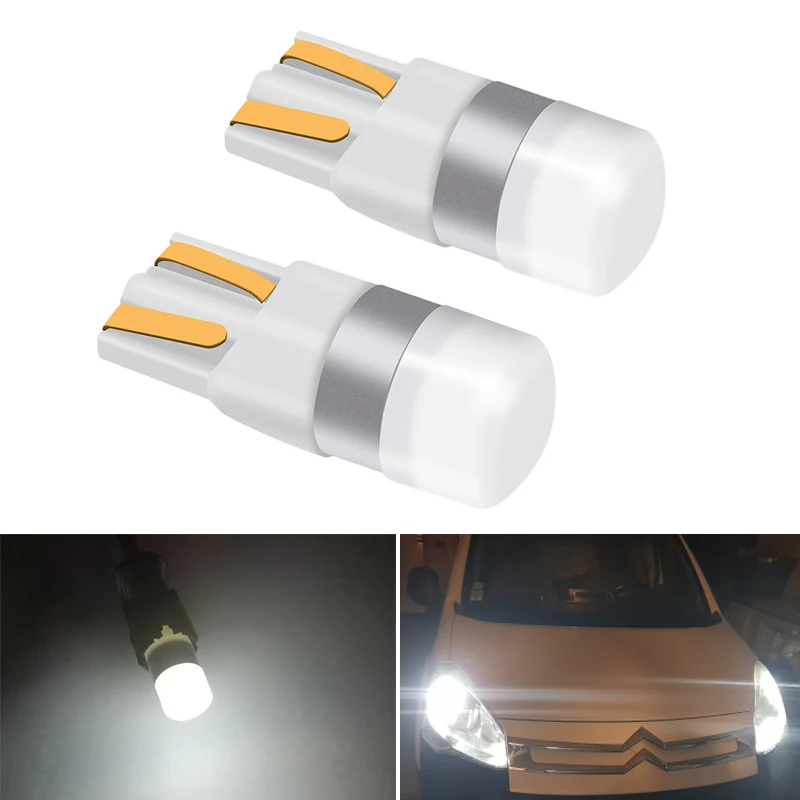 2 шт. Автомобильные светодиодные лампы W5W T10 для Citroen C4 Picasso C5 C3 Berlingo C2 Saxo Xsara 1 C8 C1 Jumper
