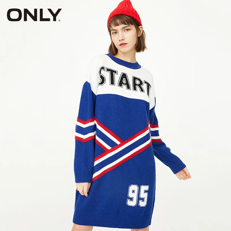 

ONLY 2019 Spring & Summer Round Neckline Knitted Dress |118146501