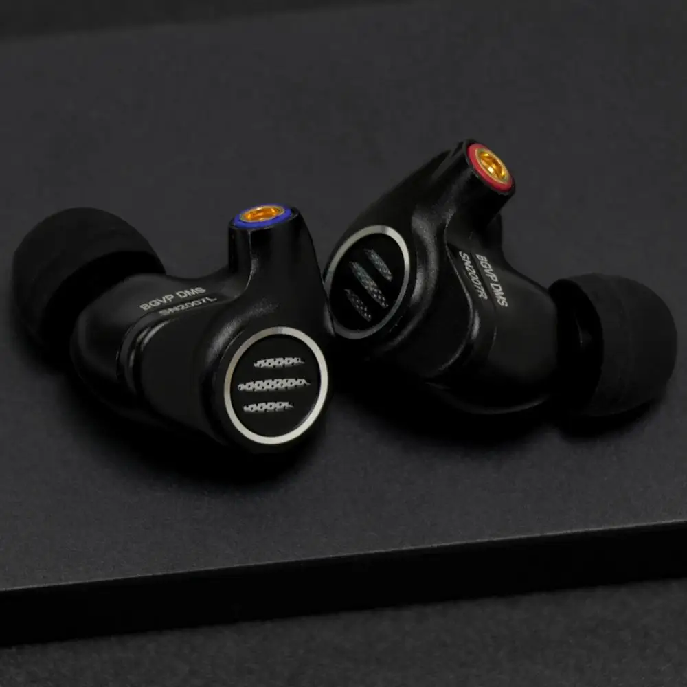 BGVP DMS DD 6BA Hybrid Driver In Ear Earphone HiFi Monitor IEM Metal Audiophile Earbuds