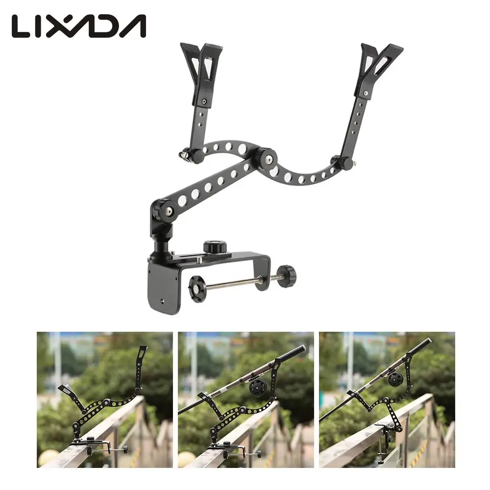 

Aluminum Alloy Triangular Fishing Rod Tripod Support Stand Rack for Fishing Rod Set Rod Fishing Rod Pole Stand