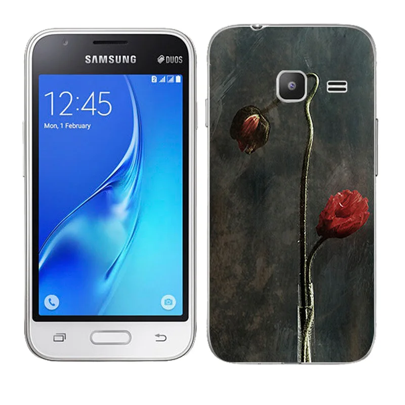 TPU силиконовый чехол для Samsung Galaxy J1 mini необычная Раскрашенная мягкая задняя