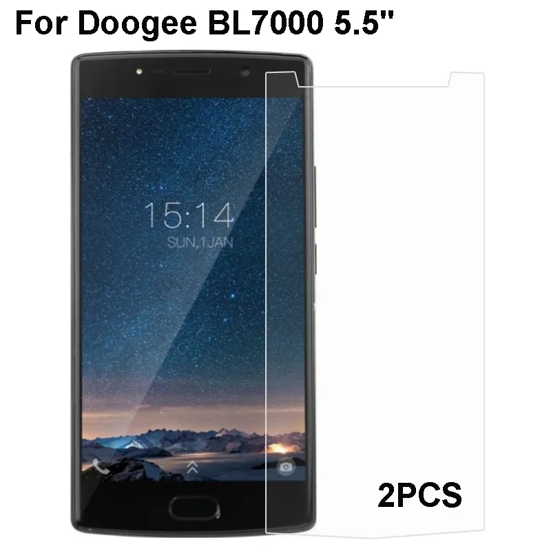 

2PCS Doogee BL7000 Tempered Glass For Dooge BL 7000 Doogeebl7000 Glass 9H Scratch Proof Premium Screen Protector Film Glass