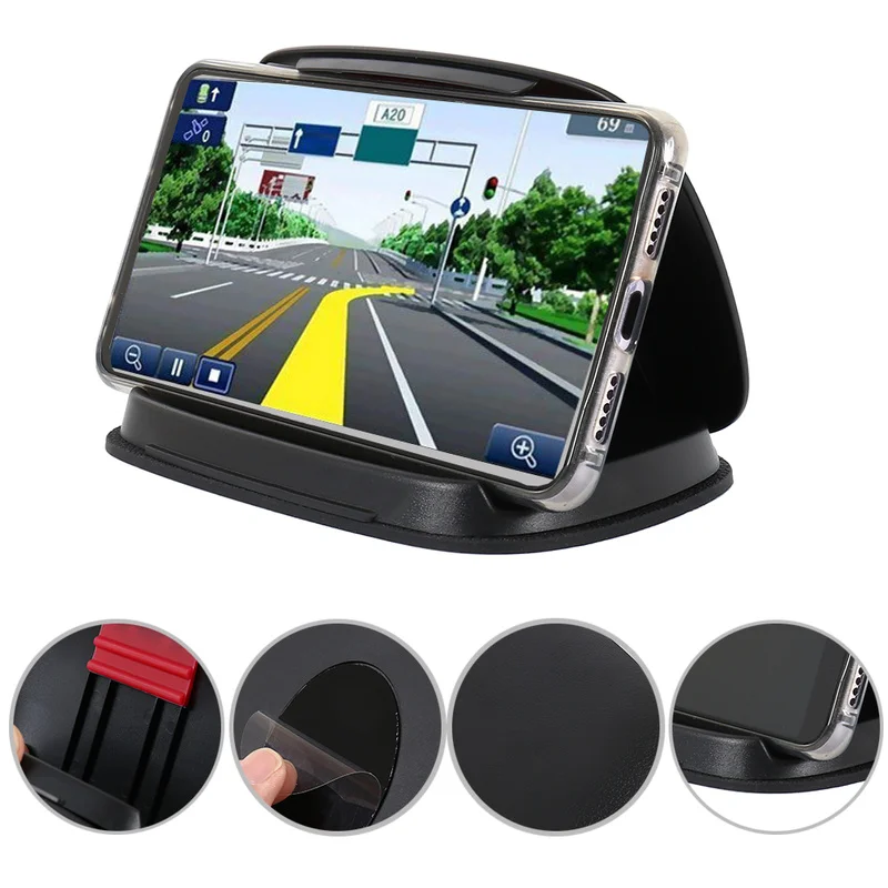 

Universal Auto Phone Dashboard Holder Cradle Mount for GPS Mobile Phone 3.0-7.0 Inch Car Bracket