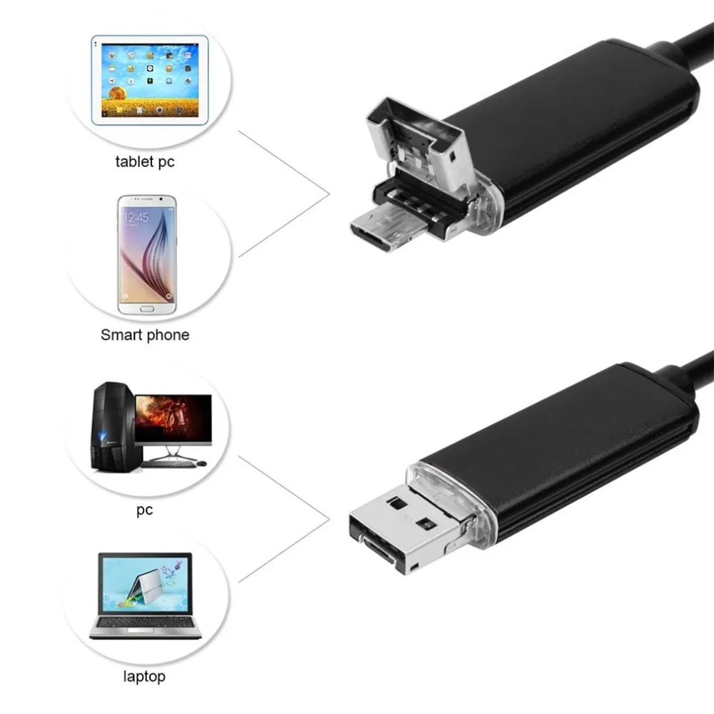 6 светодиодов Водонепроницаемый 10 м 5,5 мм телефон мини USB эндоскоп Инспекционная камера бороскоп фото захвата трубы для Android телефон ПК