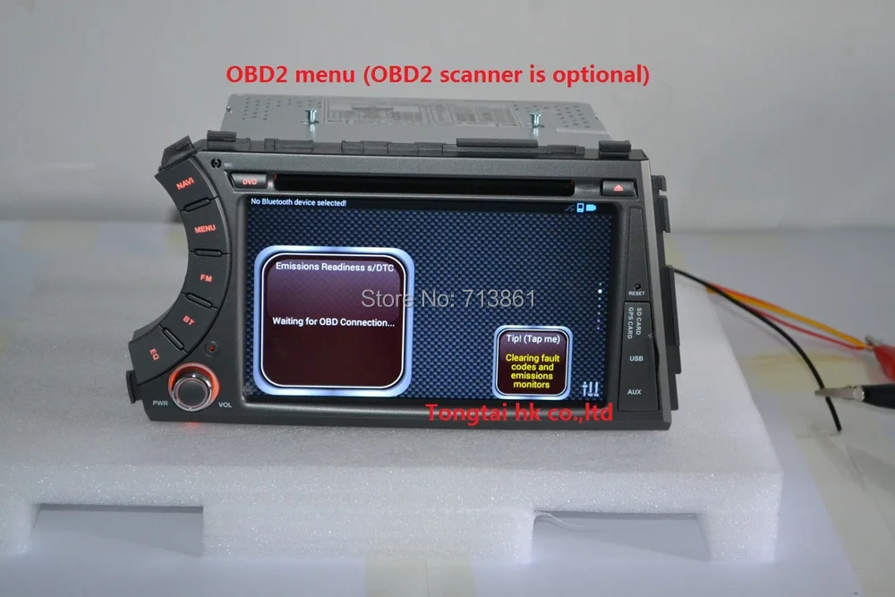 Best 7 inch Android 9 for ssangyong Kyron Actyon 2din car dvd,gps wifi,radio,bluetooth,Steering wheel,free 16g map,mic,touch screen 26