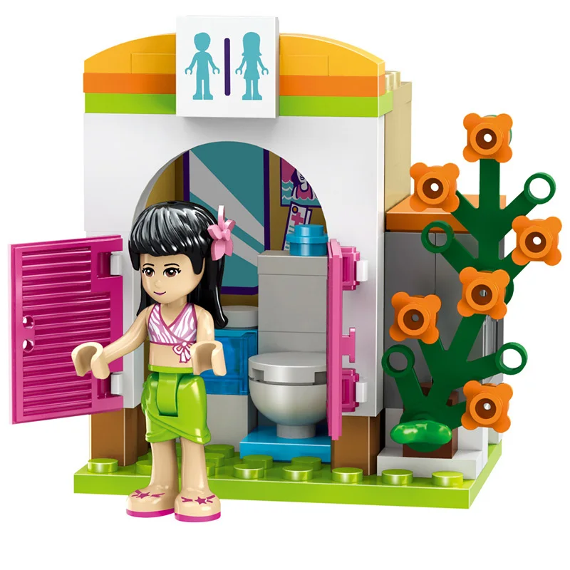 Детский конструктор летний бассейн|friends serie|block brickstoys for |