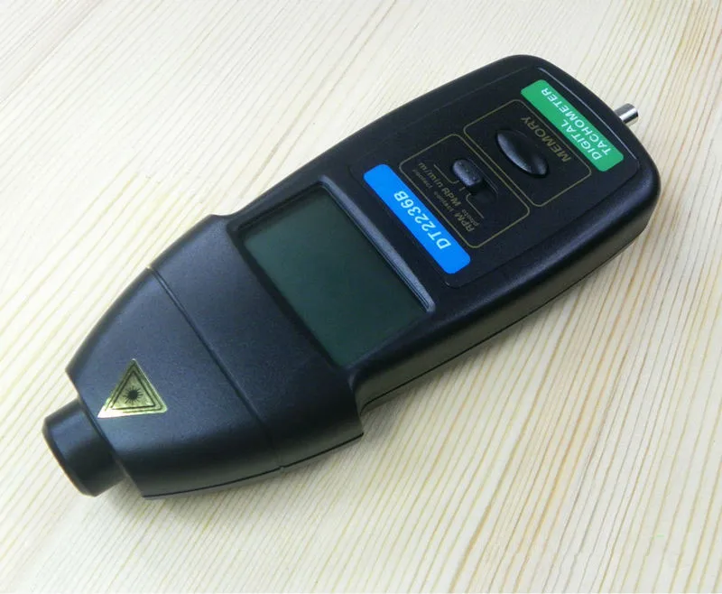 DT-2236B Photoelectric tachometer and contact tachometer two function meter RPM meter speed laser tacometro digital tachometer 3