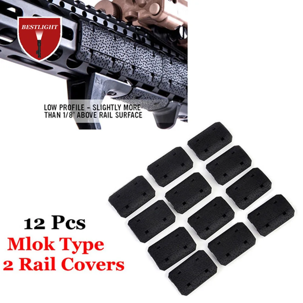 

Rail Cover 12 piece Hunting Shooting Accessories For M-LOK system Rail Covers 2 pieces For m-lok system