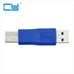 (10 шт./лот) Стандартный USB 3,0 Тип мужчина к USB 3,0 Тип B штекер разъема адаптер USB3.0 конвертер адаптер AM BM