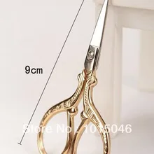 Европейский ретро Золотой классический ремесло из нержавеющей стали швейные портновские ножницы ZAKKA крестиком ручной работы DIY инструмент старинные антикварные