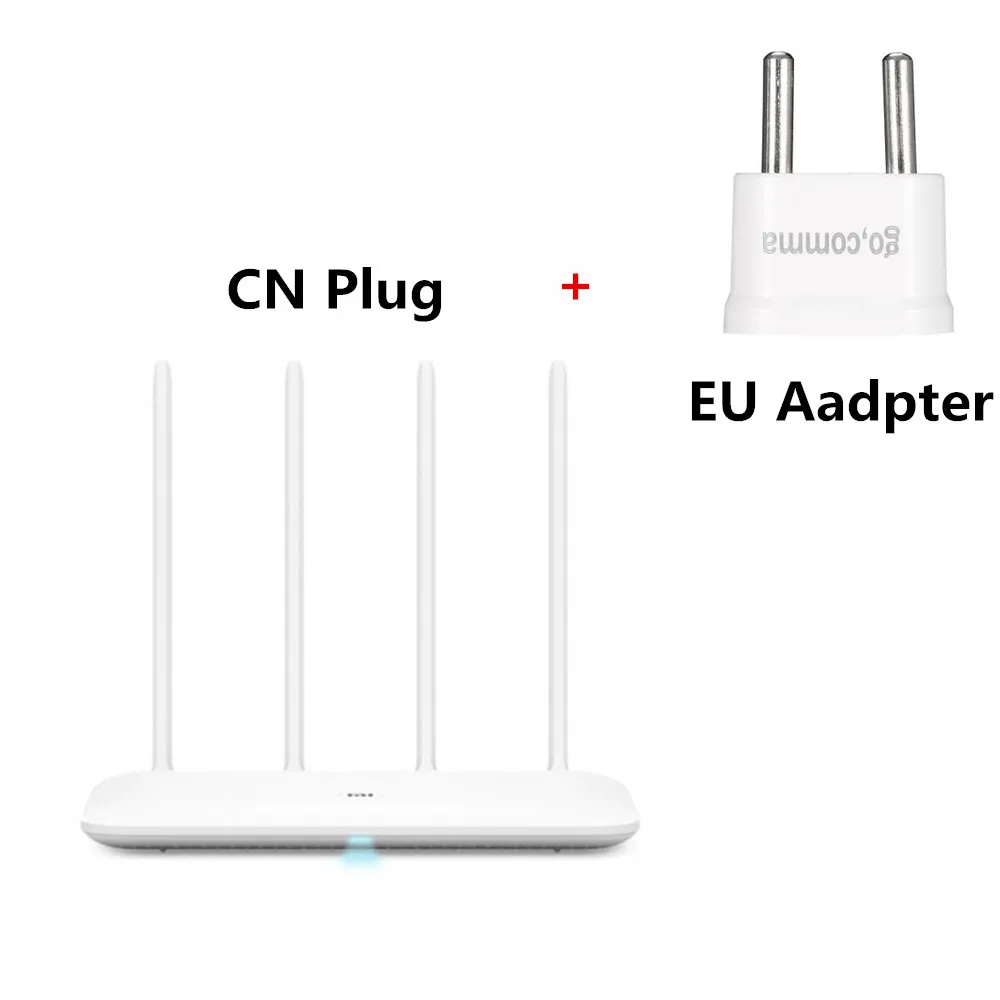 Xiaomi Mi маршрутизатор 4 беспроводной WiFi маршрутизатор 1167 Мбит/с WiFi повторитель 2,4G 5 ГГц 128 МБ DDR3-1200 двухдиапазонный двухъядерный 880 МГц управление приложением - Цвет: Add EU Adapter