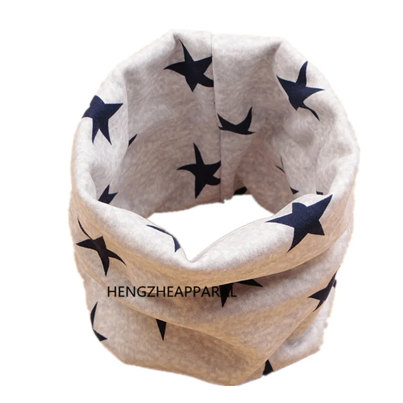 new star bow cat horse plush thick double layer baby O ring collars children scarf boys girls army neckchief wear accessories