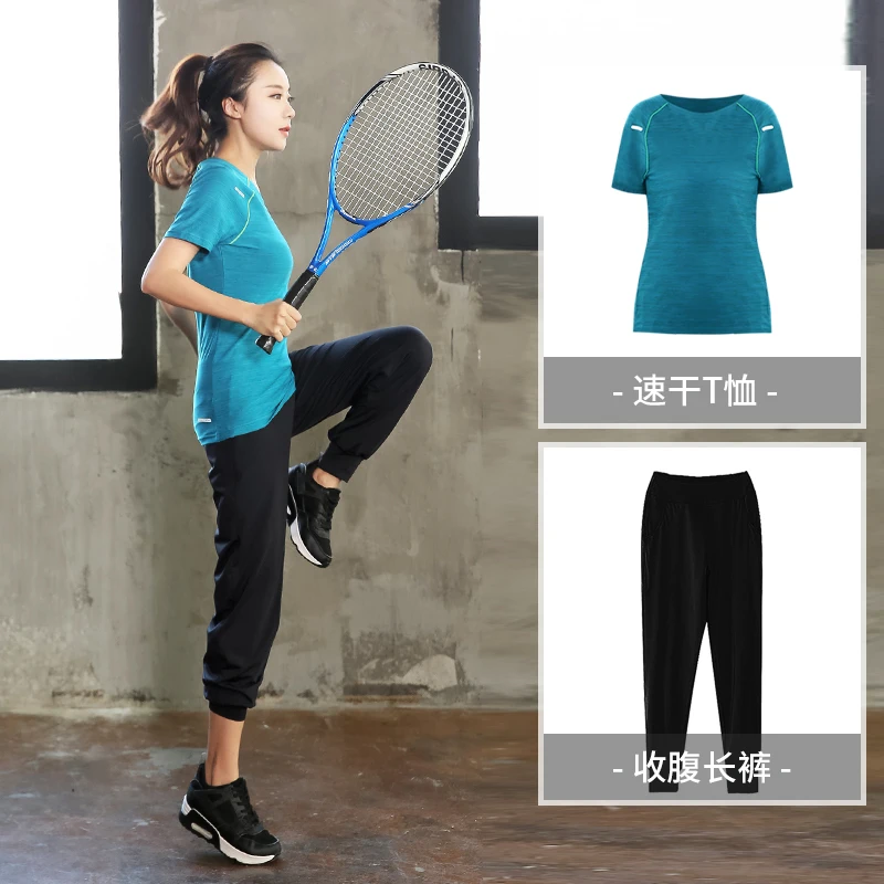 

Plus size Women Pro Fitness2 pcs Set Leggings +Top Workout Clothing Gym Sport Run Girl Yoga Exercise Tight Bodybuilding L-4XL