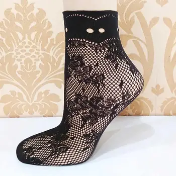 

Fabulous Ultrathin Sexy Fishnet Mesh Hollow Out Short Socks Ankle High Socks Summer Breathable Femal Socks Chaussette Meias