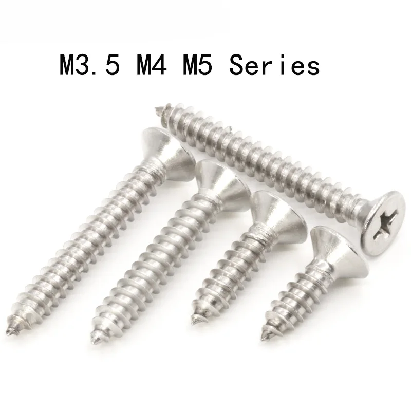Practical M5 Phillips Cross Recessed Flat Countersunk Head Screws Bolt 304 SS Practical M5 Phillips Cross Recessed Flat Countersunk Head Screws Bolt 304 SS