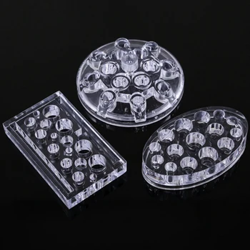 

Easy Transparent Acrylic Tattoo Size Universal Color Shelf Cup Machine Holder Permanent Makeup Tattoo Intimate Accessories