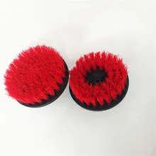 2 pc 5 inch red drill brush Power Scrub Drill Brush Clean Brush used on Electric Drill for Carpet Sofa Leather Plastic Wooden