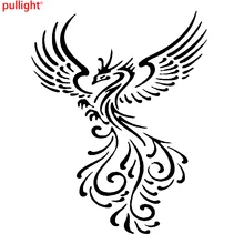 Autocollant en vinyle pour capot de voiture, étiquette graphique artistique, bel oiseau, Phoenix, offre spéciale