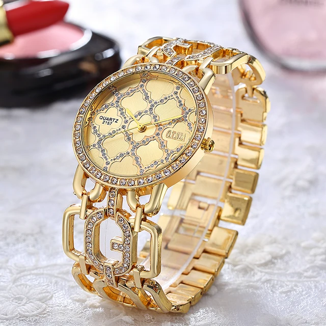 Luxury O.T.SEA Brand Rose Gold Plated Bracelet Watches Women Ladies Crystal Dres Luxury O.T.SEA Brand Rose Gold Plated Bracelet Watches Women Ladies Crystal Dres